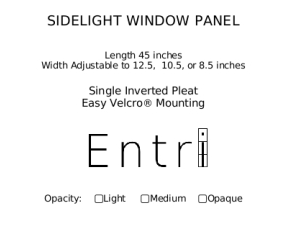 Entry Window Panels label