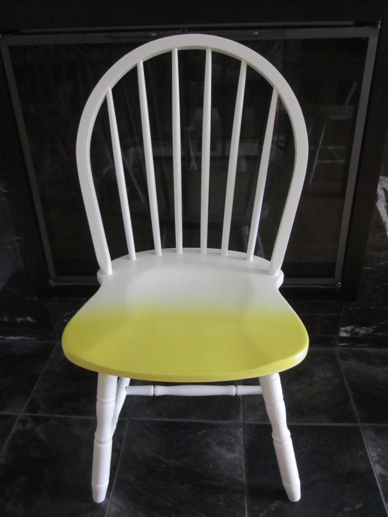 Lemon Yellow Ombre Chairs