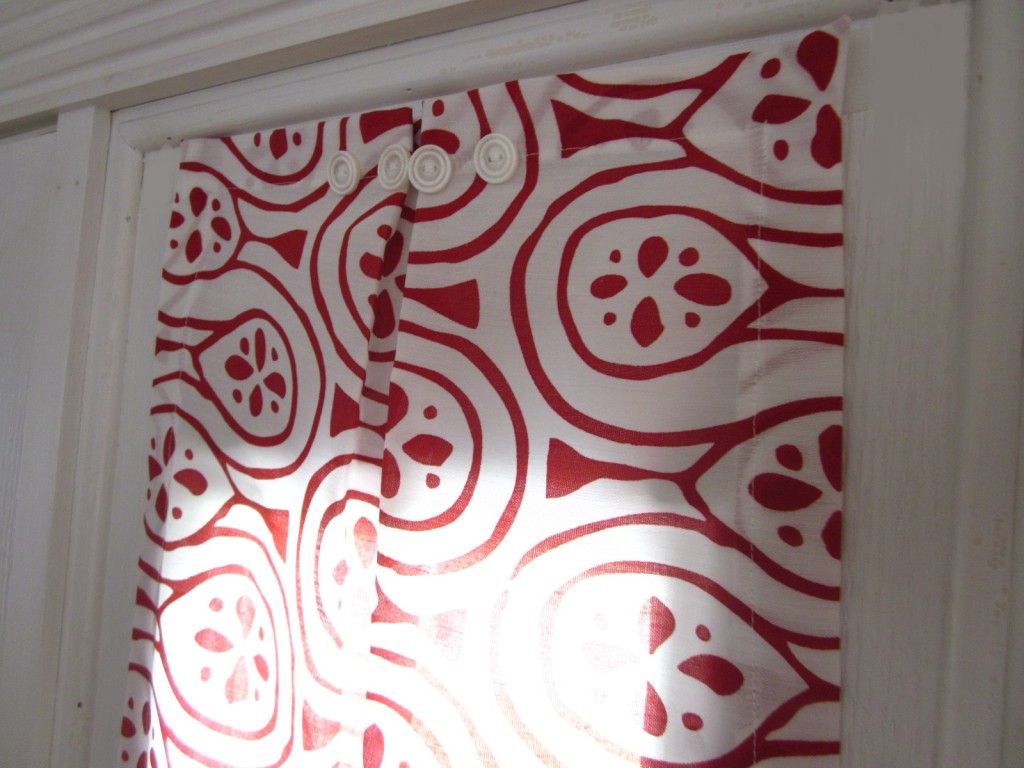 sidelight, red and white Entri Window Panels