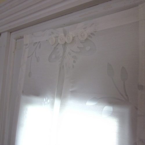 Sidelight Window Panel White Flower