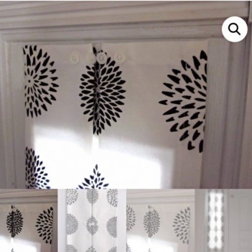 black and white sidelight curtain, entri window panels