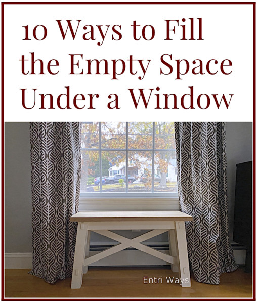 10 ways to fill the space under a window, bench under window
