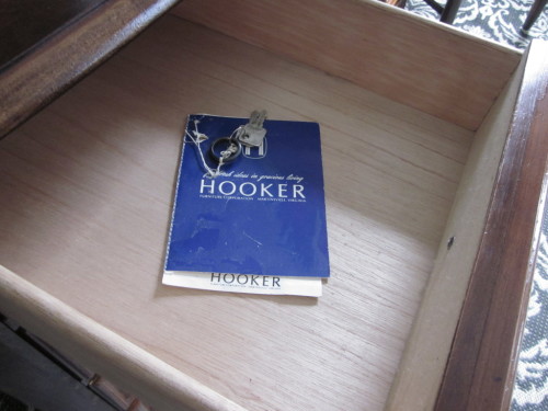 hooker desk english chestnut