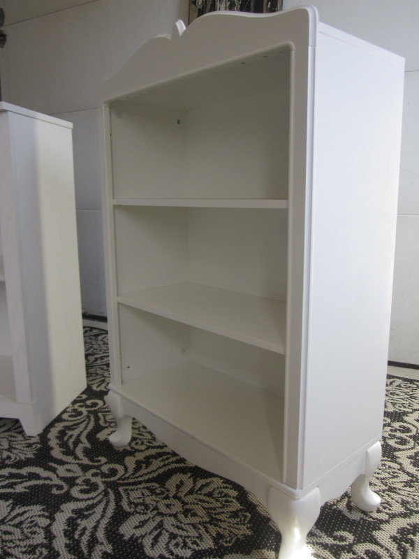 white bookcase