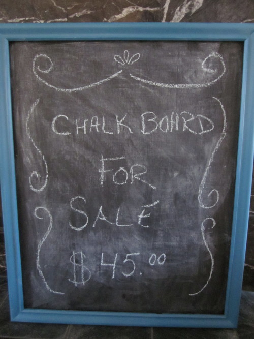 turquoise chalkboard