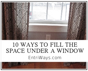 fill space under window
