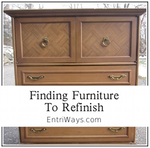 Finding Furniture to Refinish