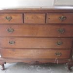 antique stained dresser