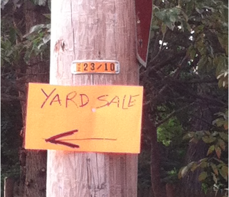 Yard Sale sign 2