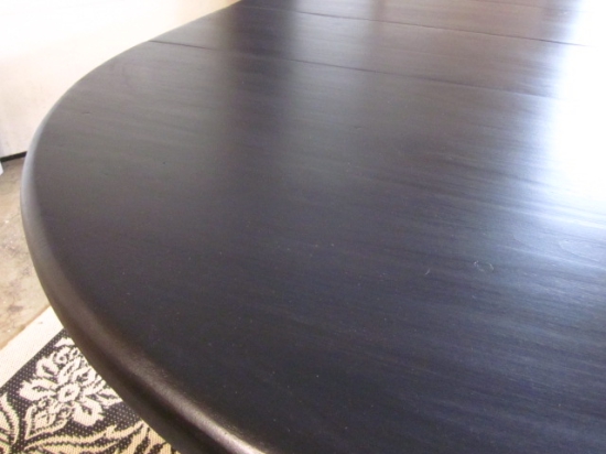 Black Oval / Round Dining Table