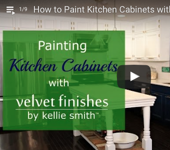 Video, how to paint kitchen cabinets with velvet finishes paint