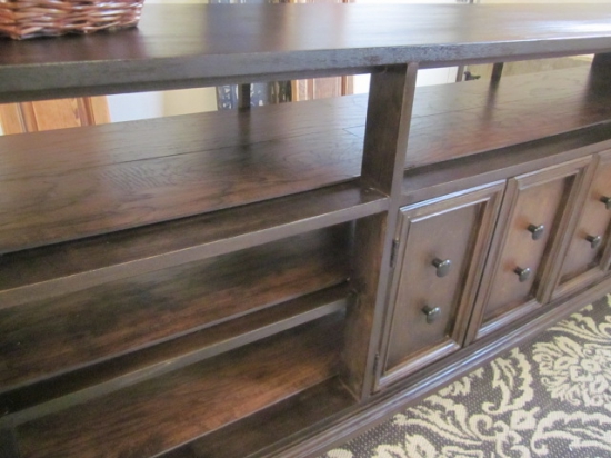 Media Console 2 sided expresso stain