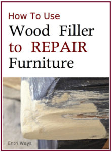 how to use wood filler to repair furniture