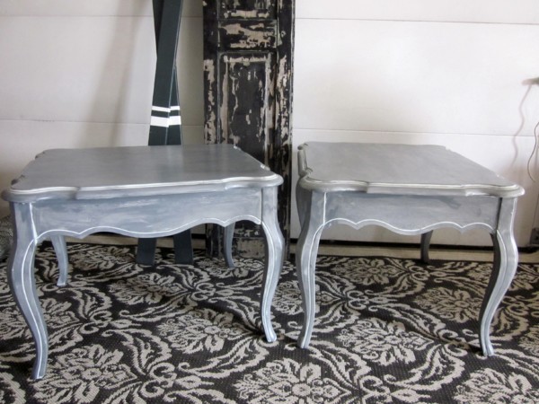 Gray French End tables