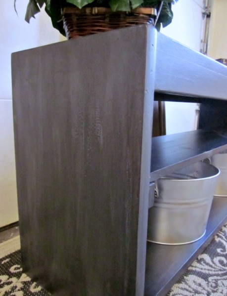 gray sofa table brushed steel 2