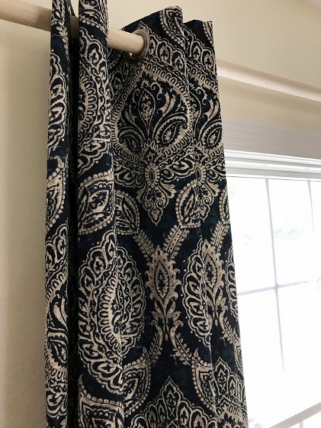 Blue Keegan Curtain Panel