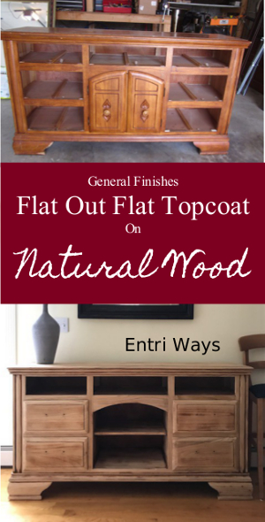 General Finishes Flat Out Flat Topcoat on Natural Wood