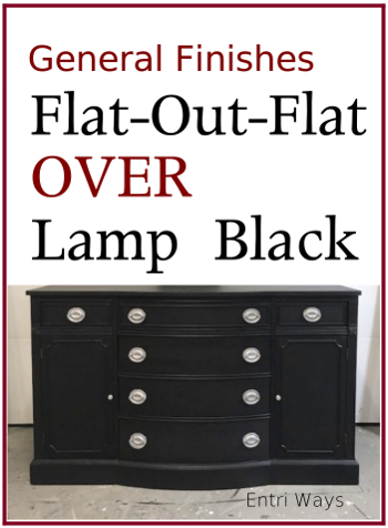 General Finishes Flat Out Flat Over Lamp Black Sideboard