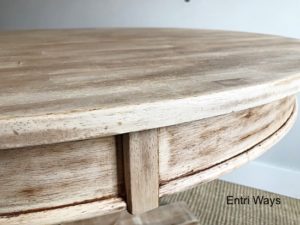Round Natural Pedestal Table