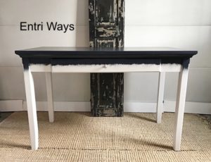 Blue Desk, Blue Abstract Desk by Entri Ways
