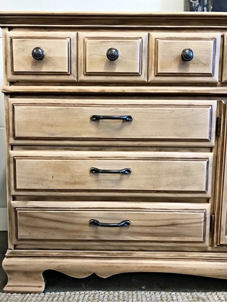 Long Naturally-Aged Sideboard Dresser