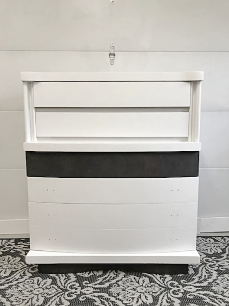 white 1950s dresser
