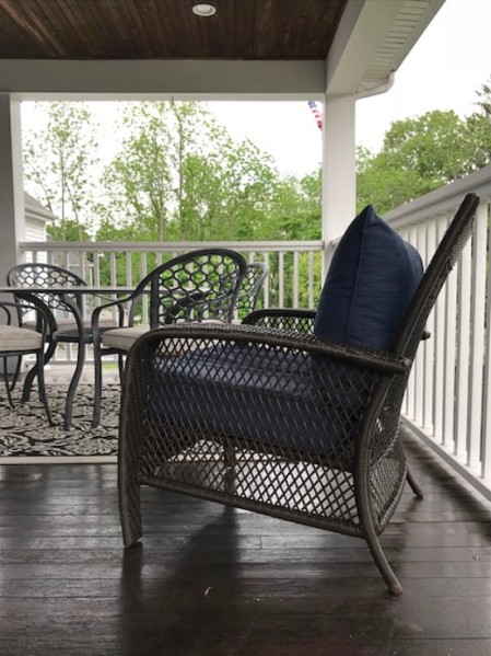 outdoor porch refresh on a budget