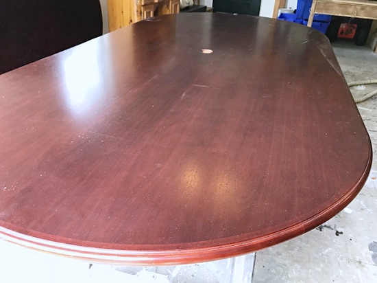 black conference table