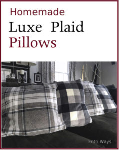 luxe plaid pillows