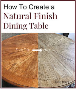 natural finish table
