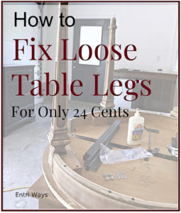 fix loose table legs, lock washers
