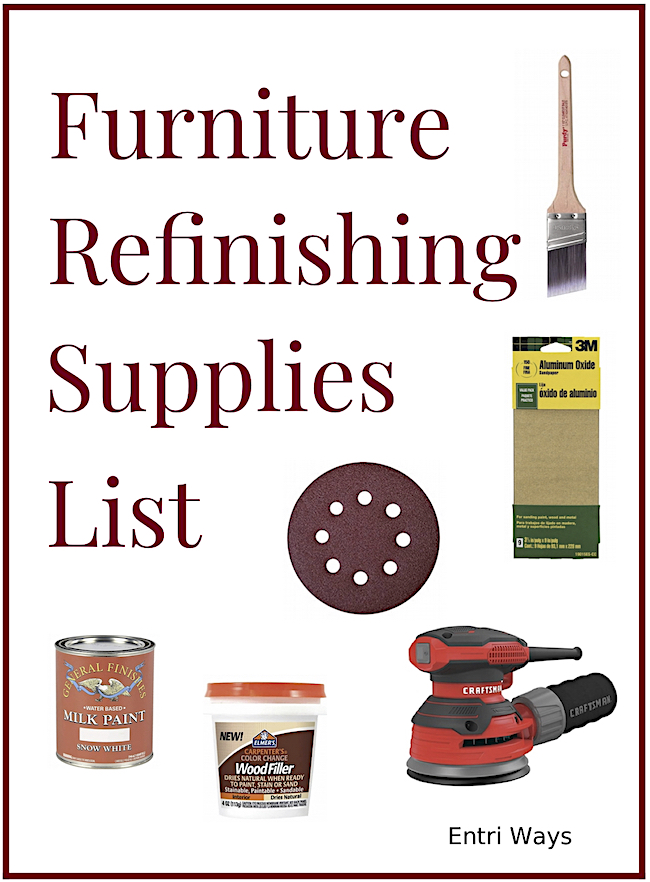 Furniture Refinishing Supplies LIst