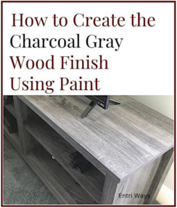 create charcoal gray wood finish using paint