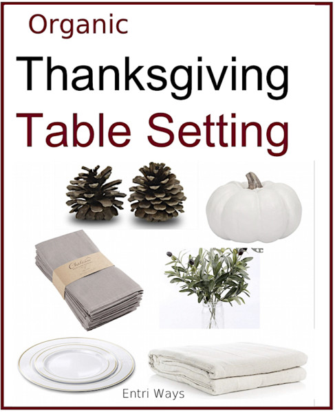 Organic Thanksgiving table setting