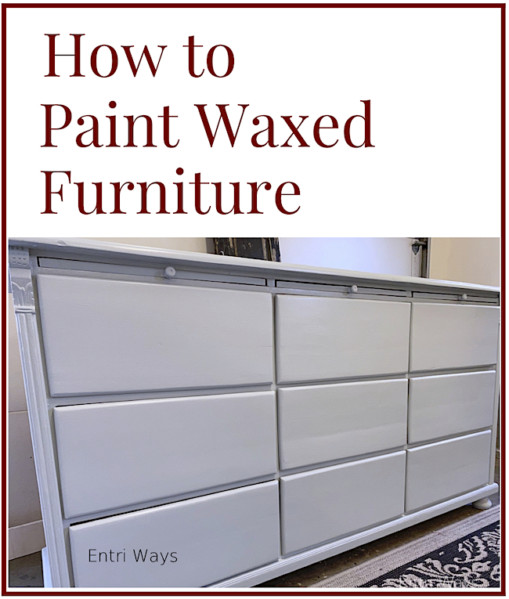 Paint Waxed Furniture, smoke blue dresser