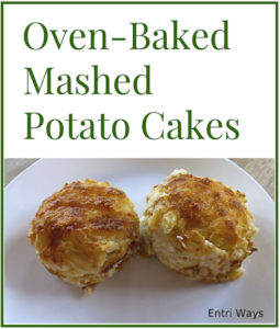 oven baked mashed potato cakes