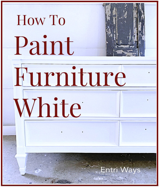 how to paint furniture white, white enamel dresser