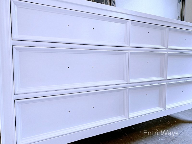 white enamel dresser, paint furniture white