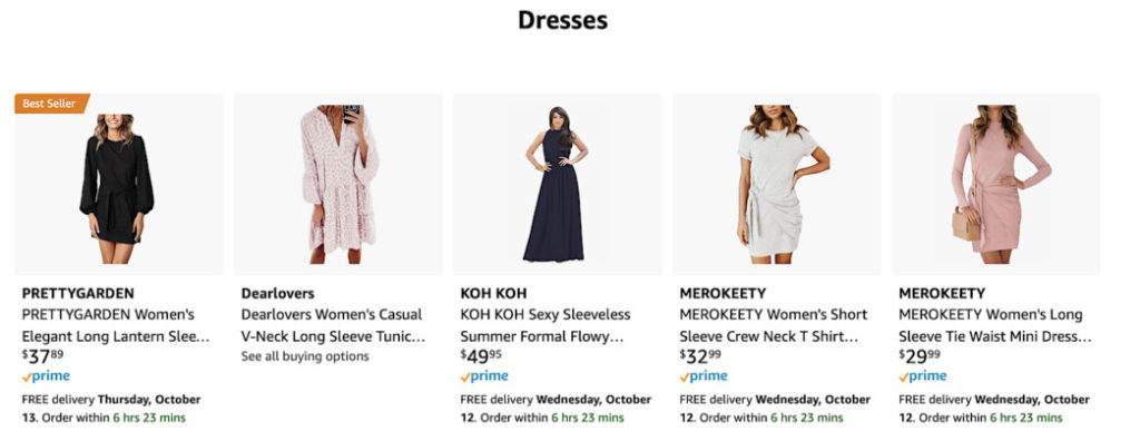 Amazon Dresses idea list