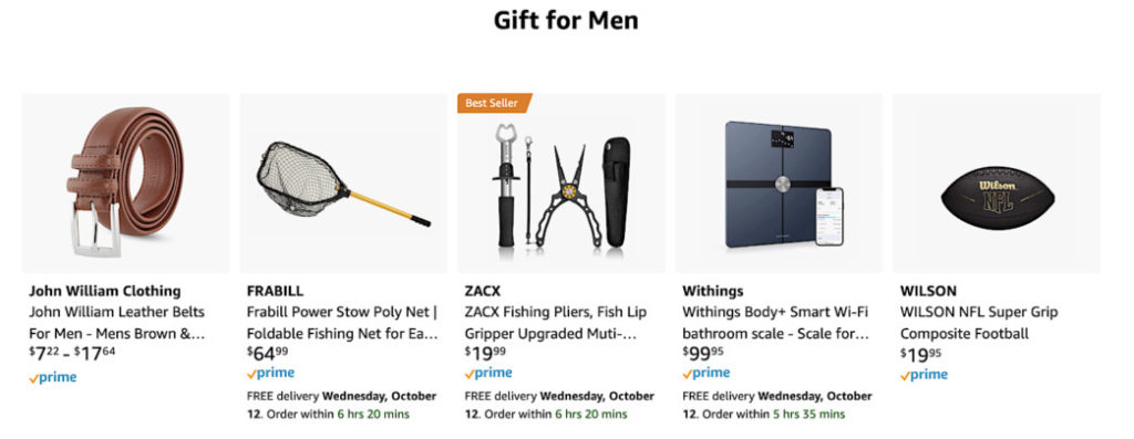 amazon gifts for men idea lists
