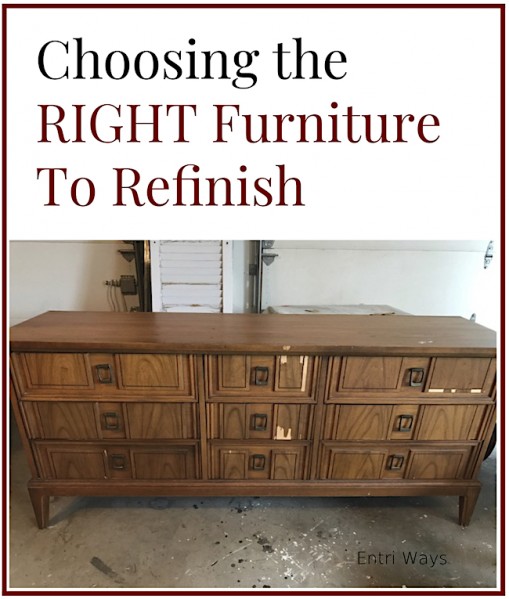 Choosing the right furniture to refinish