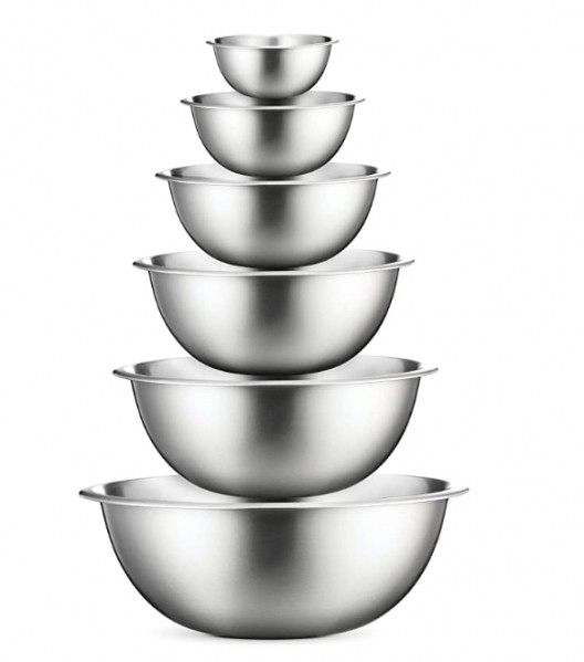FineDine stainless steel mixing bowls