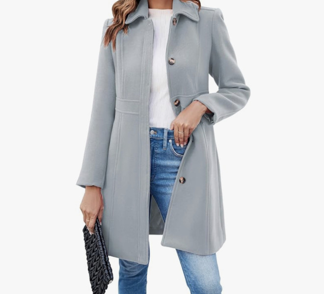 Gray fisoew coat
